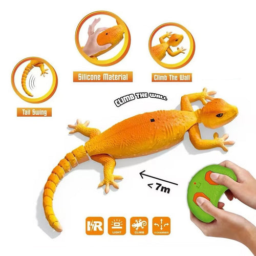 Gekon RC Zdalnie Sterowany Wroomster Wspina po Ścianach Suficie LED USB