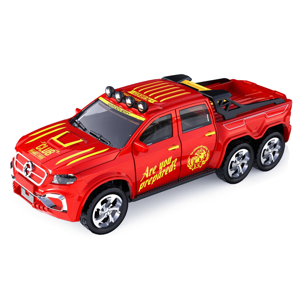 Pickup RC Metalowy Wroomster 1:64 Czerwony 4x4 2.4GHz Mini Zdalnie Sterowany