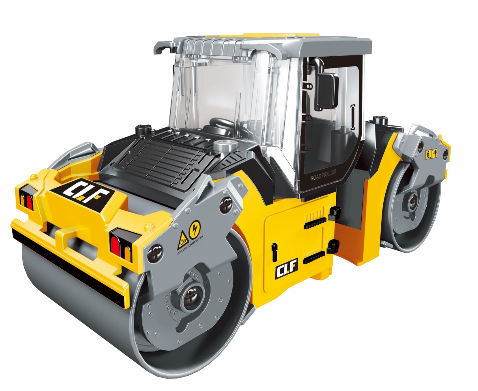 Metalowy walec drogowy