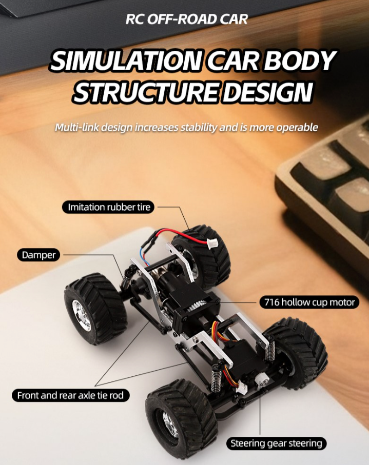 Monster Truck RC 4x4 1:36 - Pickup Terenowy